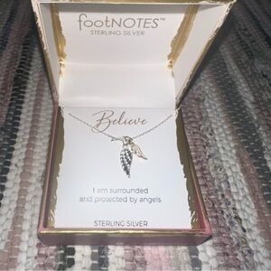 Foot Notes Angel Wing Necklace
